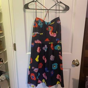 AEO Floral Semi-Fitted Dress